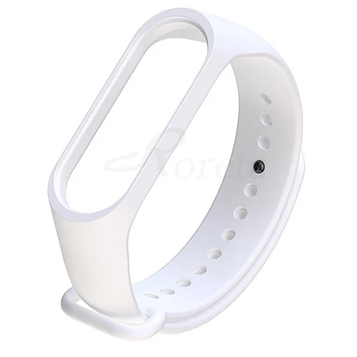 Roreta mi Band 3 4, силиконовый ремешок, смарт-браслет, аксессуары, ремешок для Xiaomi mi, 3, 4, цветной браслет, браслет, pulsera correa - Цвет: mi band 3 4 white