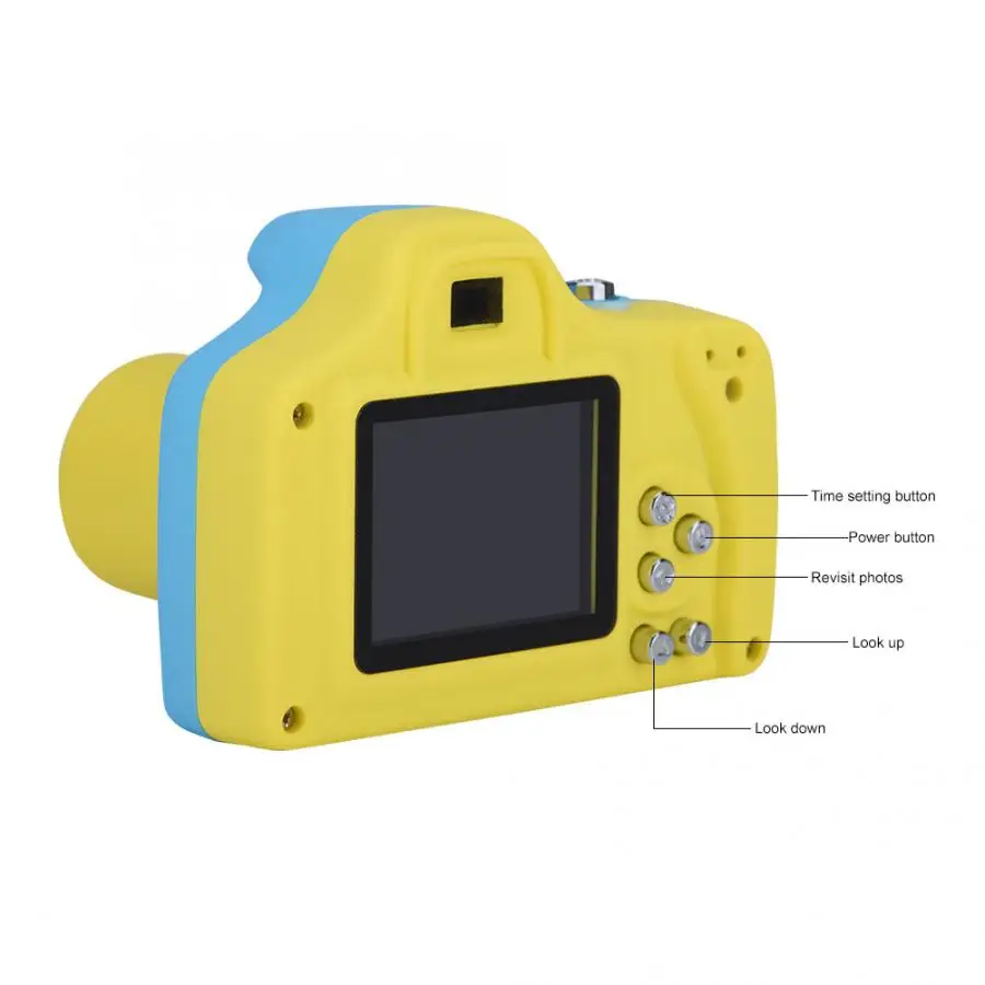 Camara Profesional Filmadora 1.5 Inch Lcd Kids Mini Digital Camera Children Toys Gift Cartoon Cute Camera(Blue) Camera