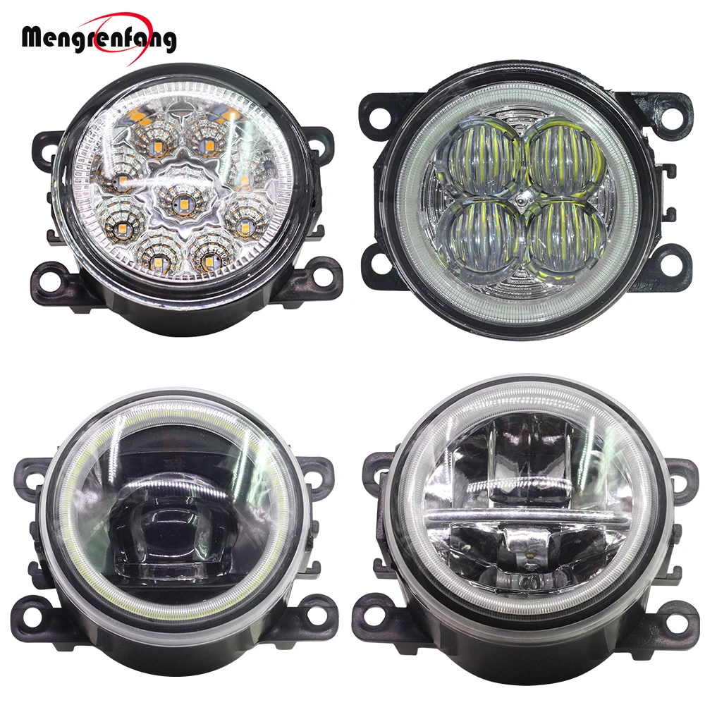 

Car Styling Front Fog light Kit Angel Eye Daytime Running Light DRL 12V For Jeep Compass Cherokee Renegade