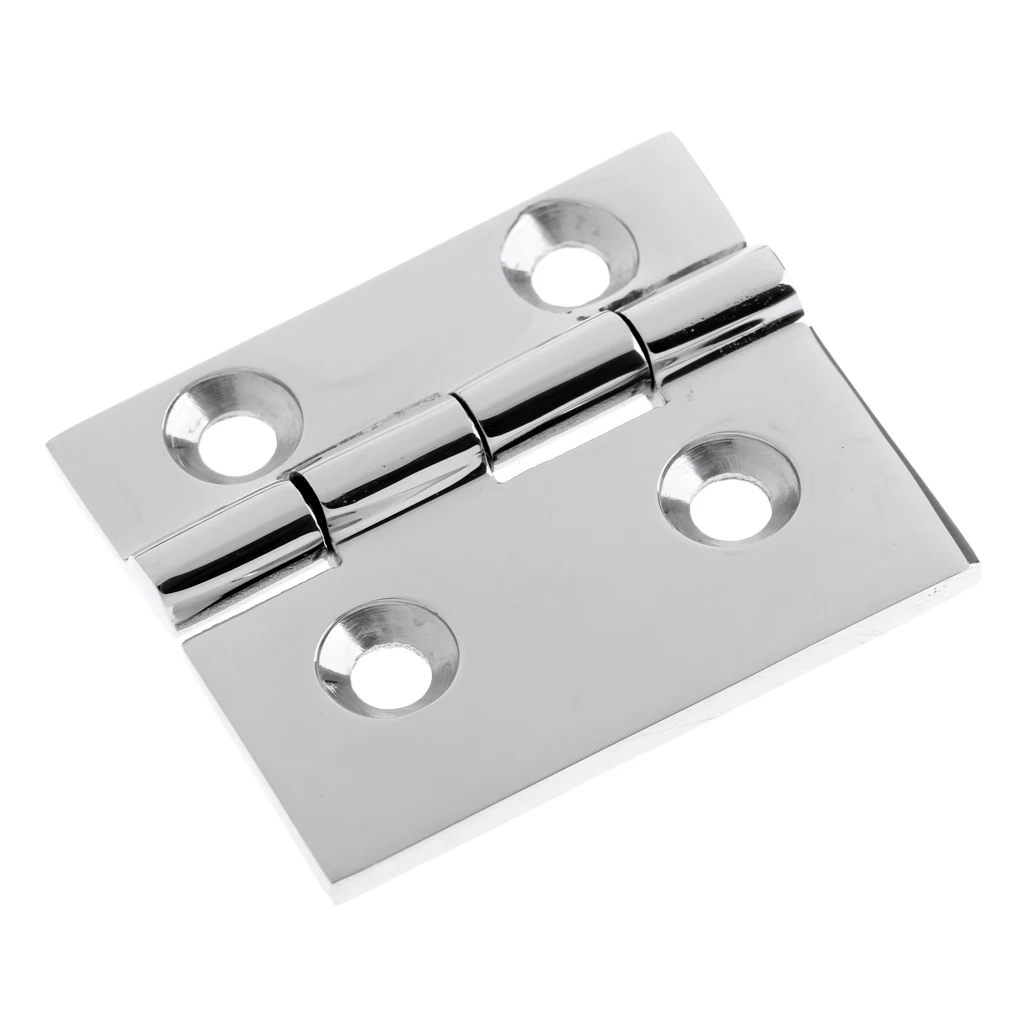 Durable Marine 316 Stainless Steel Flush Strap Hinge Door Hinge for Marine Fishing Boat Yacht RV Dinghy Home Desk Replacement