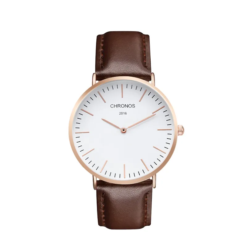 Chronos 2016 мужские Часы лучший бренд класса люкс Повседневное розового кварца цвета: золотистый, серебристый часы Relogio Masculino horloges vrouwen женские