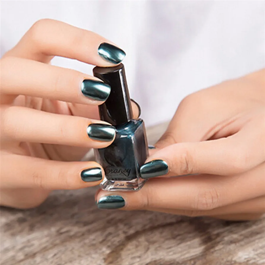OutTop Mirror Nail Polish Plating Silver Paste Metal Color Stainless