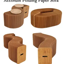 Sofa Chair Paper-Stool Relaxing Folding Dining-Room Home-Furniture Softeating Modern-Design