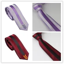 Мужские галстуки для костюма дизайн фиолетовый/серебристый с бордовым красный/черный полосатый шейный платок, тонкий галстук 6 см платье рубашки Свадьба Галстук