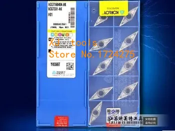 

Free Shipping 10pcs VCGT160404-AK H01 Turning carbide inserts for SVJCR/SVVCN, Suitable for processing of Aluminium&Copper