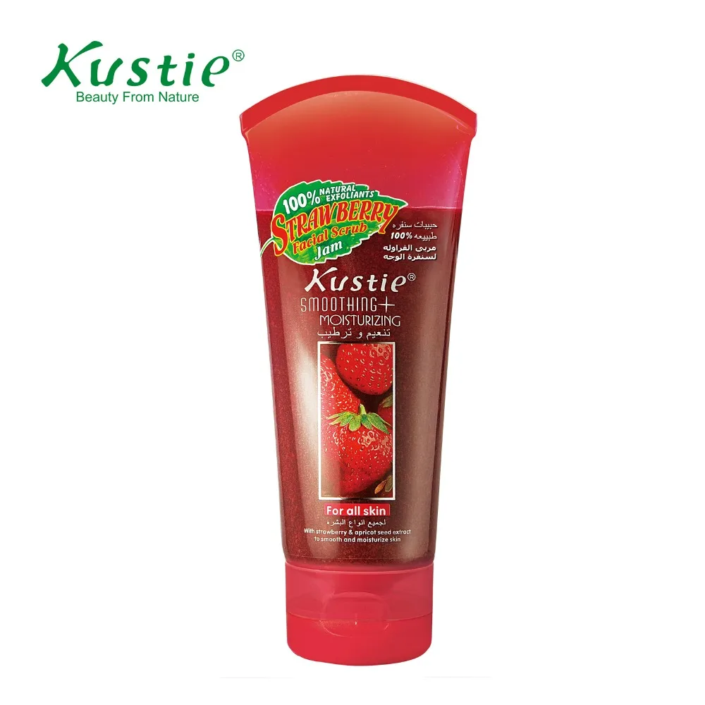 fresh strawberry exfoliating scrub