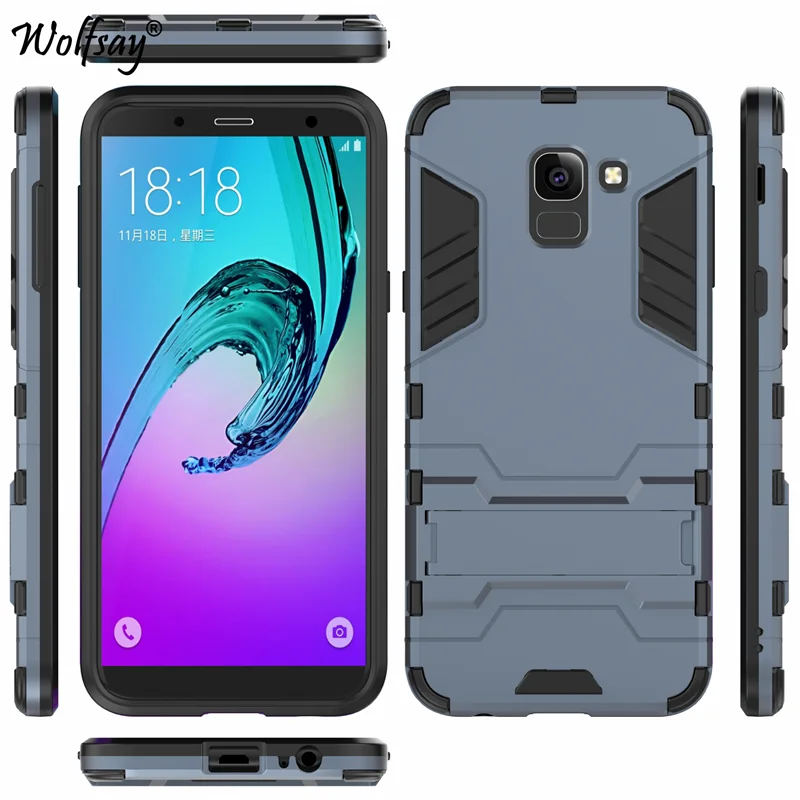 Для Samsung Galaxy J6 2018 Чехол чехол On6 J600F/DS J600G Броня PC силиконовый для 5 6&quot|Бамперы| |