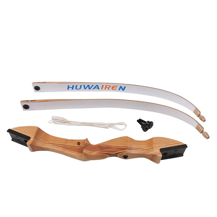 1 piece achery bows and arrows 62'' length wooden recurve bow 24 lbs junior bow and arrow