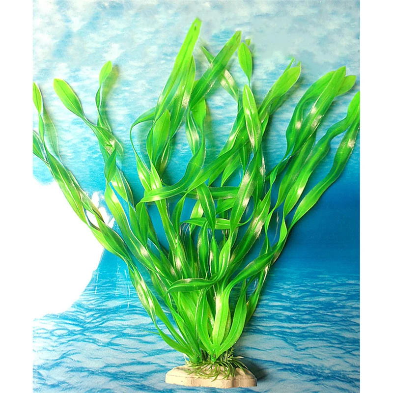Аквариум Зеленый ламинария украшение для аквариума морские водоросли океанский пейзаж искусственное водное растение орнамент 36 см 1 шт