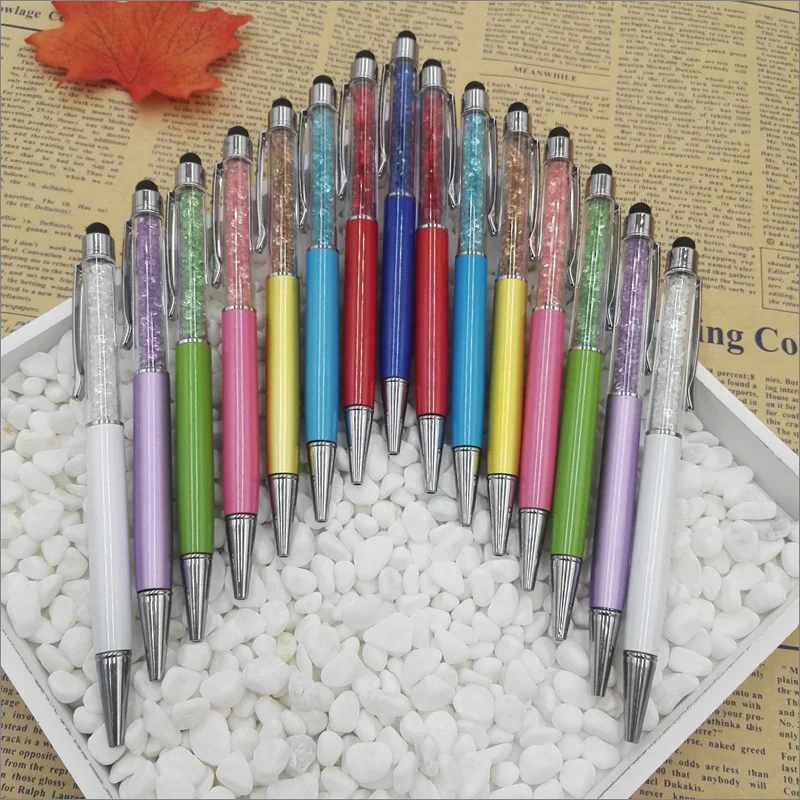Yushun Новая мода сенсорная ручка шариковая ручка Алмазная шариковая ручка кристальная ручка