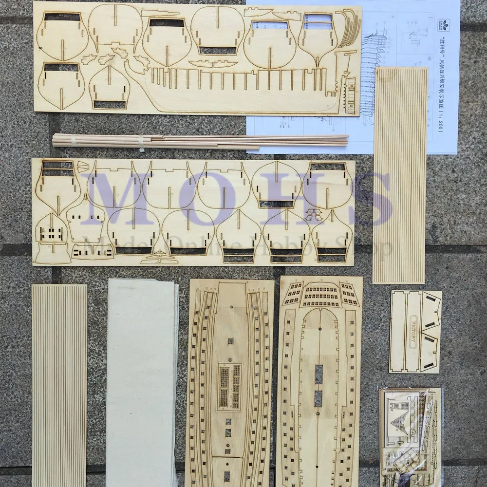 Деревянная масштабная модель корабля 1/200 Сборная модель наборы классическая деревянная модель парусной лодки шкала победы деревянная модель кораблей наборы