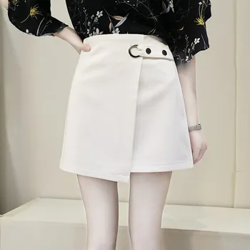 

Spring Summer Women Office Skirt Ring Button OL Lady Retro Female Elegant Kawaii Skirts Jupe Femme Faldas Mujer Moda High Street
