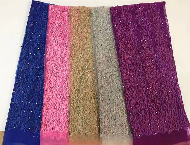 DP136-Pure-color-beaded-African-net-lace-fabric-for-wedding-dress-free-shipping (5)