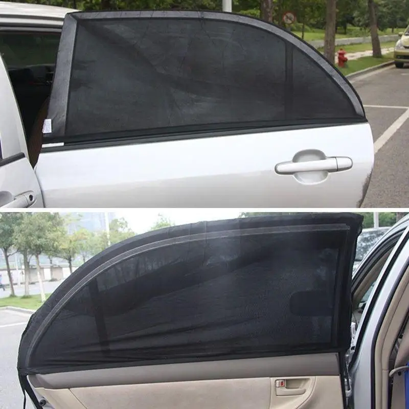 2 шт. Универсальный сетчатый автомобильный оконный солнцезащитный козырек для экрана Cortina s m l Автомобильная шторка боковое окно солнцезащитный козырек Глухая крышка протектор