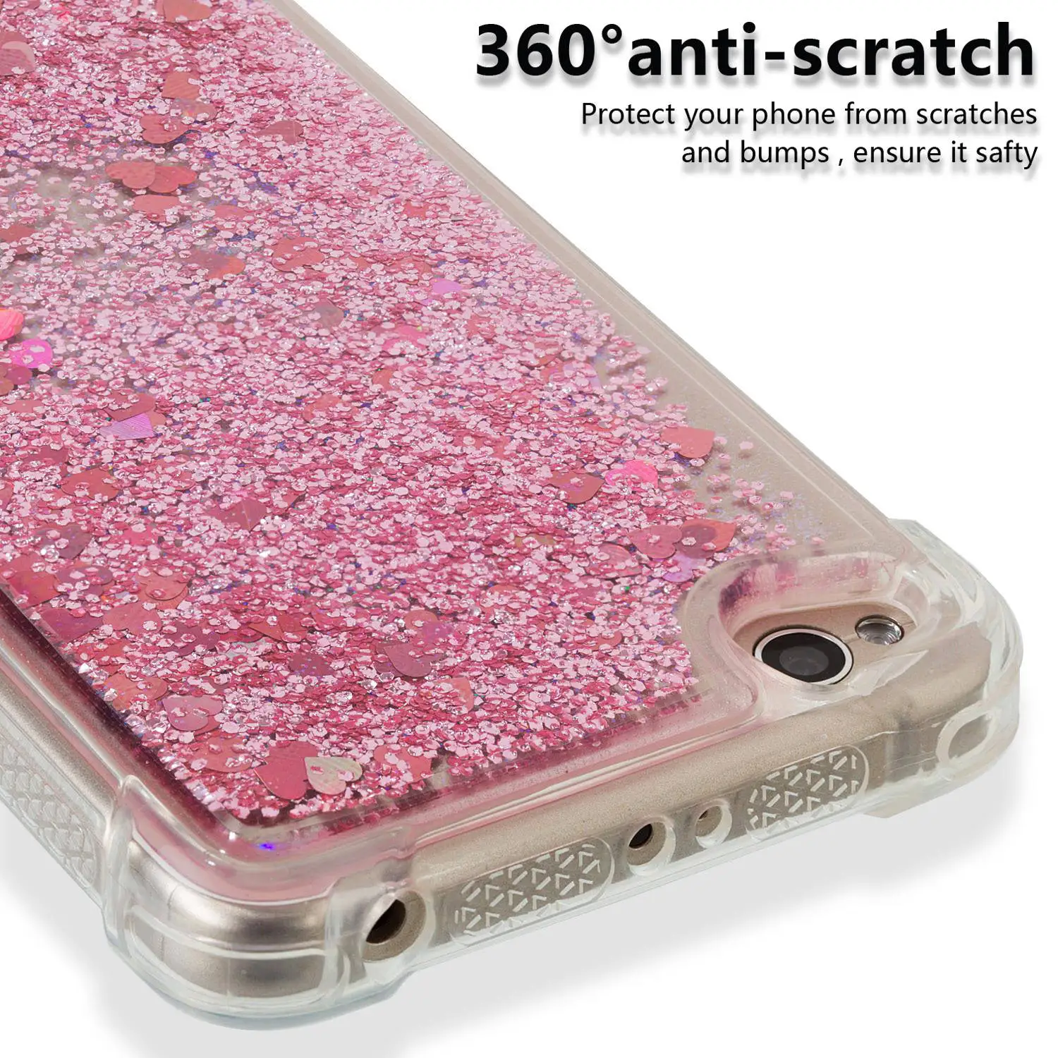 

High transparence for the red xiaomi 4A mobile phone protective shell sand translucent luminous mobile phone shell redmi 4A