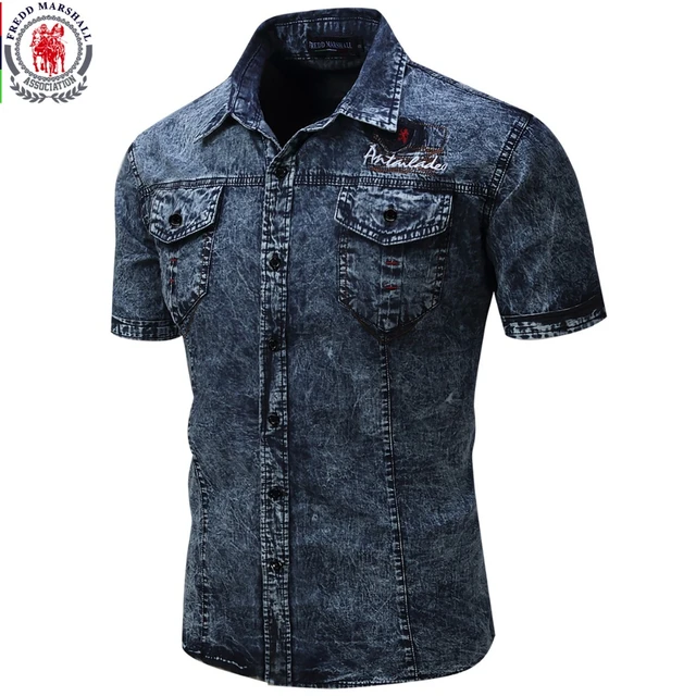 QWENTMTNTY Mens Casual Button Down Denim Shirts Long Sleeve India | Ubuy