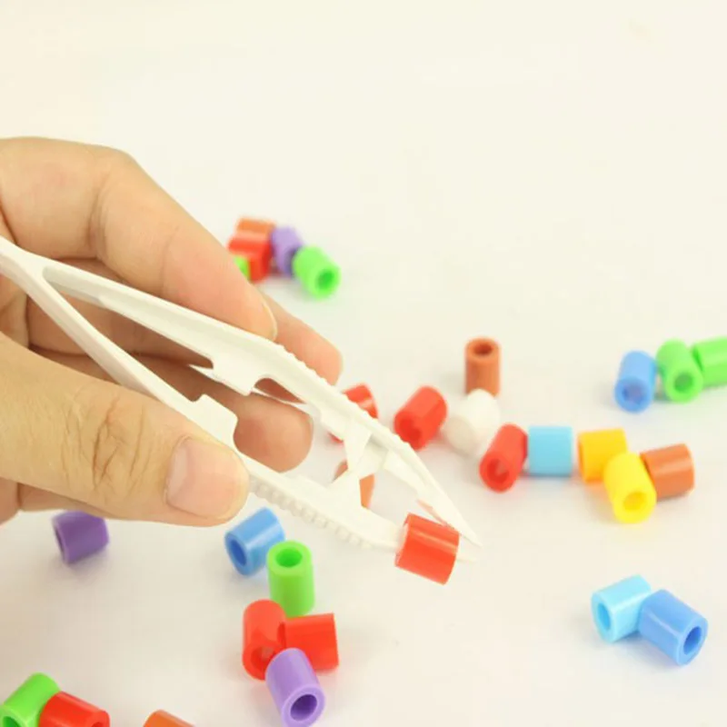 

Plastic Beads Tweezer for Puzzle Assembly Tool DIY Toy Clamp Clips Model Building Kits Children Montessori Educational Kids Toys