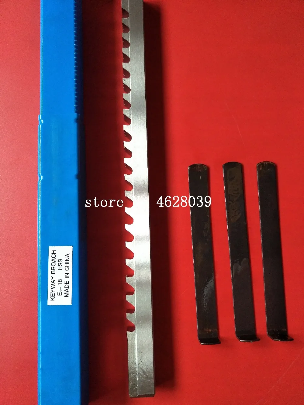 18mm E Push-Type Keyway Broach Metric Sized HSS Broach Cutting Tool knife with Shim for CNC Machine