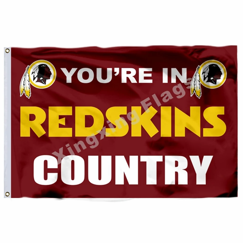 You're In Redskins Country Flag 3ft X 5ft Polyester NFL1 Washington