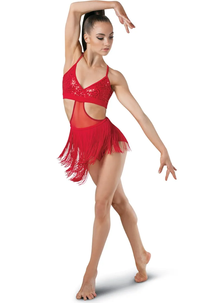 Красные, черные костюмы для латинских танцев для женщин, гимнастические трико для девочек, Профессиональный Латинский стиль, одежда для взрослых, танцевальная юбка с кисточками
