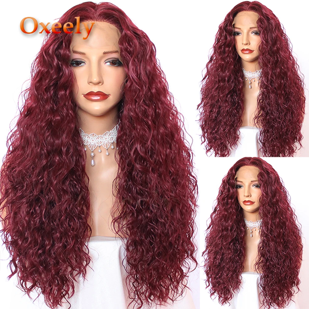 Buy Oxeely 180 Density Long Loose Curly Synthetic Lace