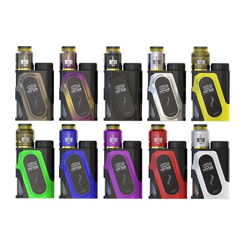 

Ijoy capo squonk 100w Electronic Cigarette kit 3000mAh CAPO Squonk TC Box Mod COMBO RDA tank Side airflow 510 Vape Vaporizer