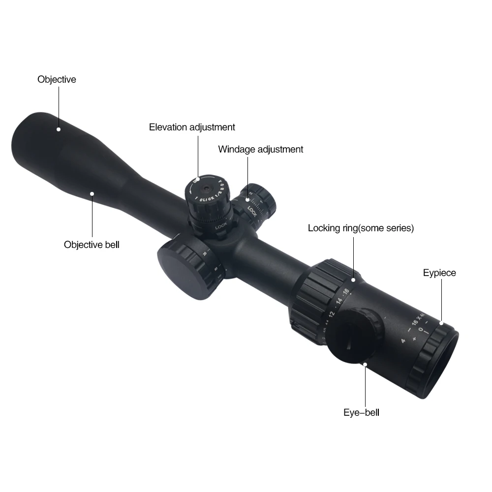 Mcoplus Оптика Тактический Компактный 4-16x44mm ИК Область Охота 300 мм прицел трубка с 2 крепление