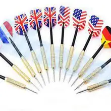 18 шт. 18 г демон пламя Профессиональный Национальный флаг наконечник для Дротика, сталь s летный наконечник для Дротика, сталь дротики внутри спорта 16 моделей на выбор