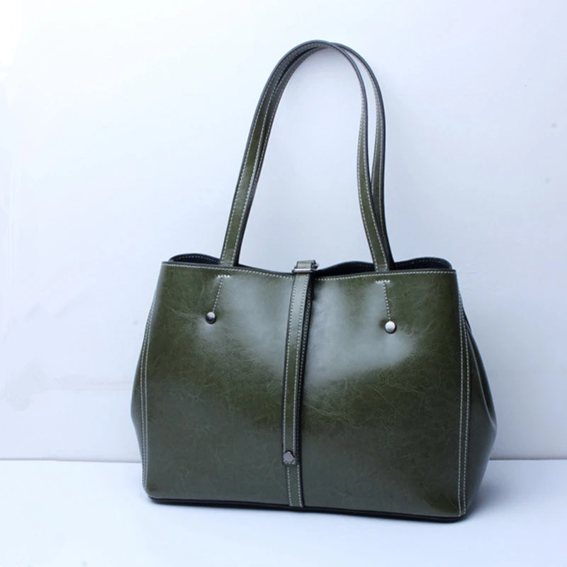 Véritable Femmes Green Cuir SatchelBlack Marque À Main Célèbre Bandoulière brown Designer Épaule Messenger Dames La Sac En De Des army Sacs 29DEIH