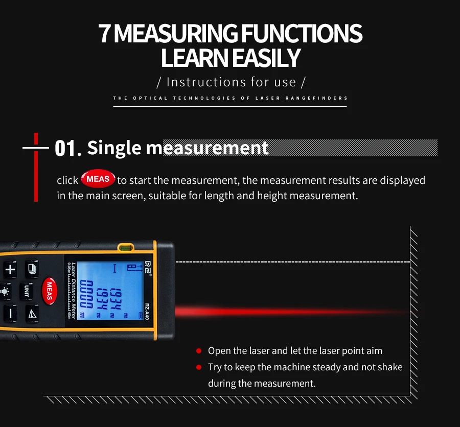 Laser distance meter RZ-A40 (12)