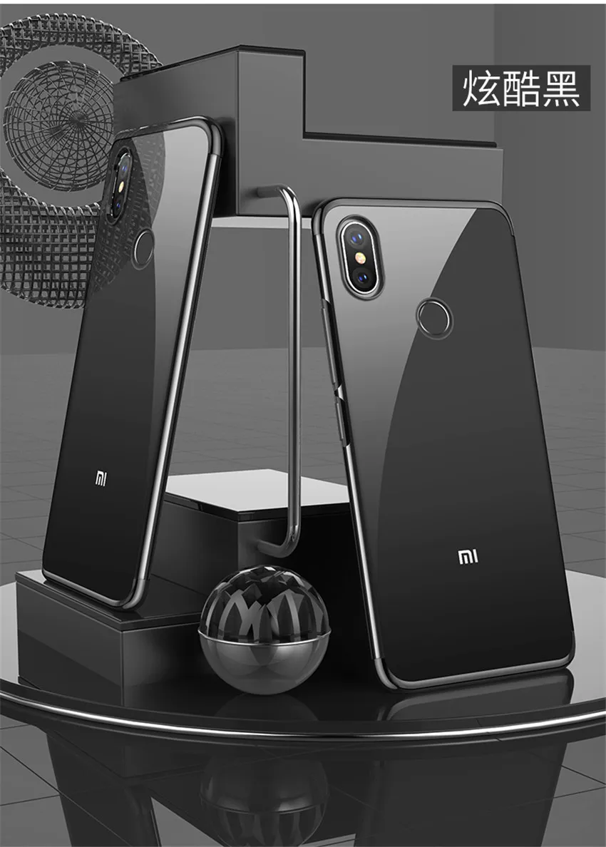 Ultra Thin Soft Transparent TPU Case For Xiaomi mi max 3 clear plating bumper cover for Xiaomi mi max 3 max Phone Case Capa (11)