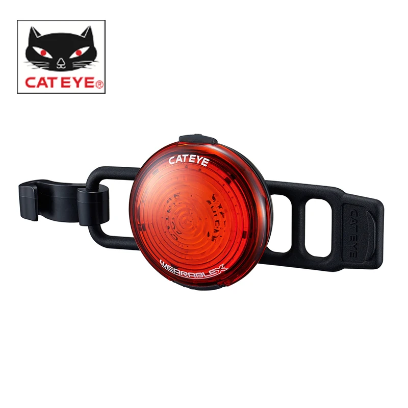 CATEYE USB Перезаряжаемый задний фонарь для велосипеда безопасный подседельный
