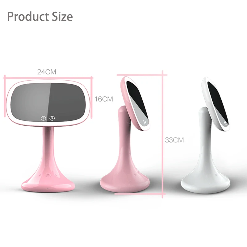 Bluetooth Динамик светодиодный сенсорный экран зеркало для макияжа светильник смарт