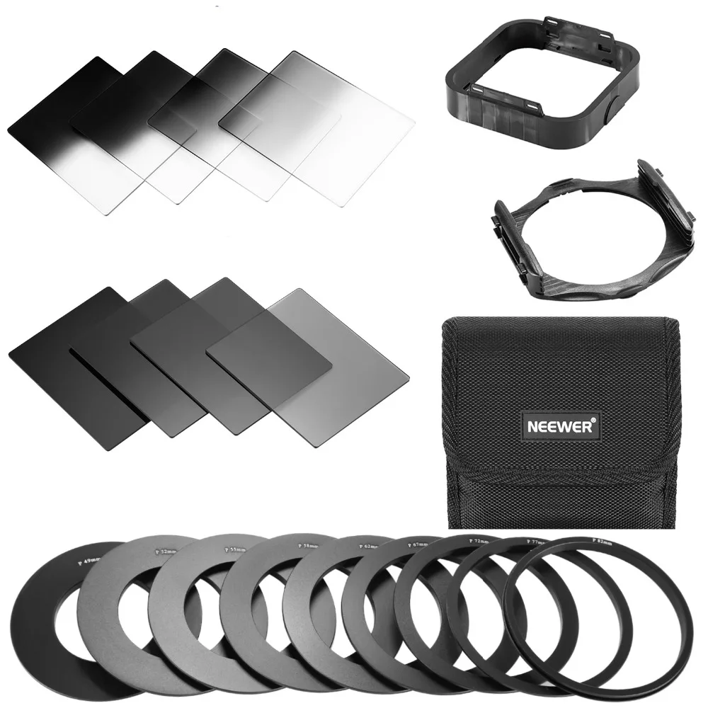 Neewer Square ND Filter and Accessory Kit for Cokin P Series ND Filters