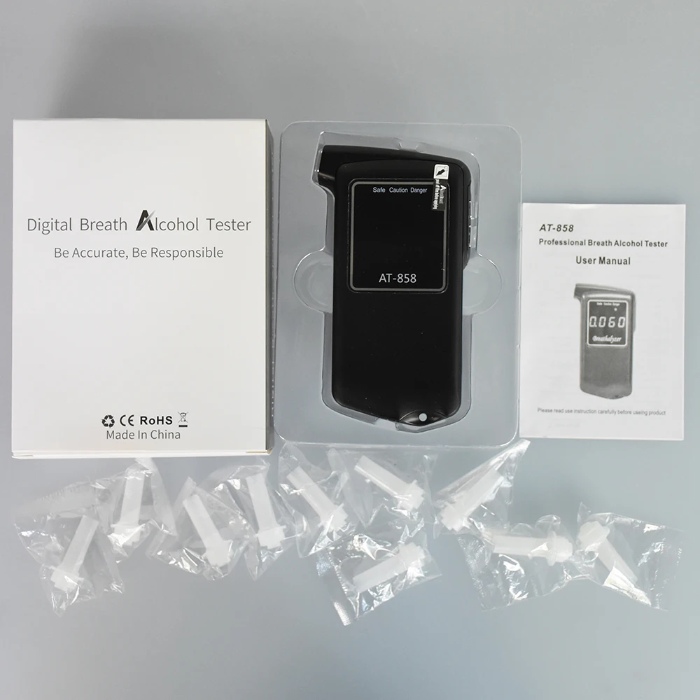 Алкотестер профессиональный полицейский цифровой алкотестер с быстрой реакцией