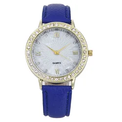 Señoras Correa de Cuero Reloj Reloj de Diamantes Reloj de Moda de las Mujeres Correa de Reloj de Cuarzo Moda Minimalismo Personalidad Policromática Señoras Correa de Cuero Reloj Reloj de Diamantes Reloj de Moda de las Mujeres Correa de Reloj de Cuarzo Moda Minimalismo Personalidad Policromática