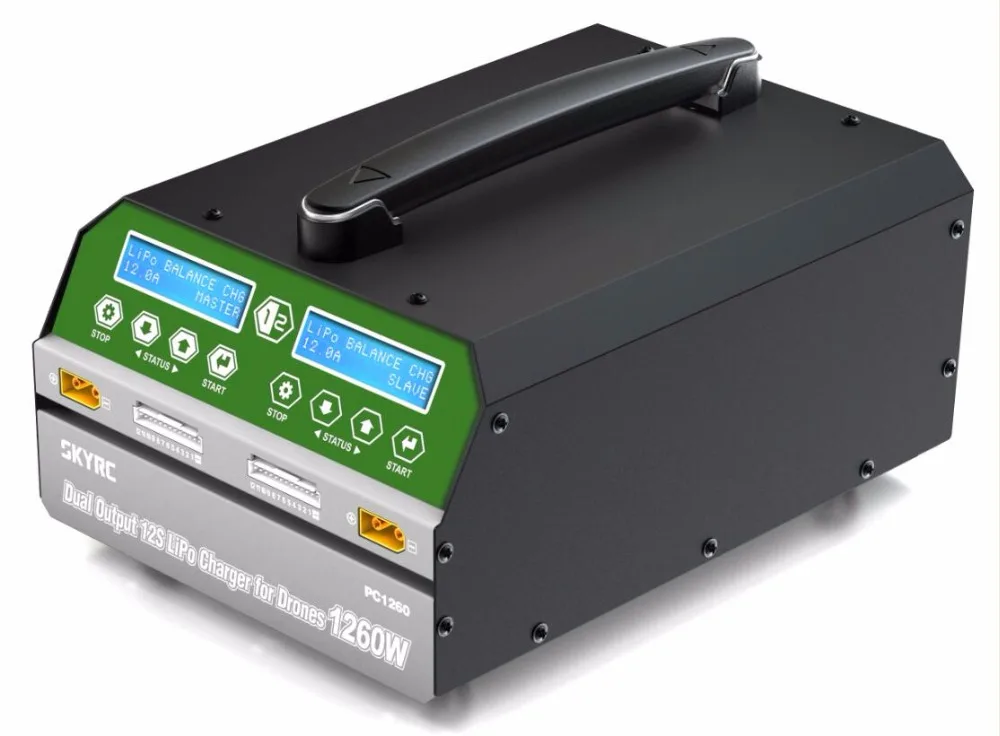 SKYRC PC1260 dual output 12S lipo-battery / LIHV charger for DIY Agricultural Drone/ RC Car / Helicopter/remote models