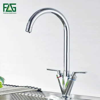 FLG Kitchen Faucet Brass Chrome Cold and Hot Water Mixer Tap Dual Handle 360 Rotation Kitchen Sink Faucet Torneira Cozinha
FLG Kitchen Faucet Brass Chrome Cold and Hot Water Mixer Tap Dual Handle 360 Rotation Kitchen Sink Faucet Torneira Cozinha