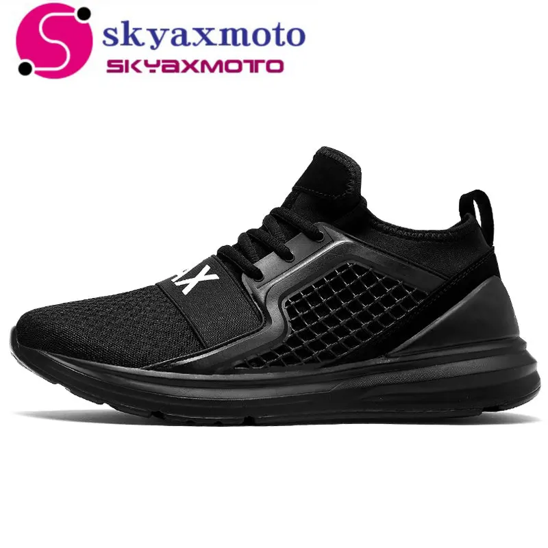 Breathable Running Shoes For Man Black White Sport Shoes Men Sneakers Zapatos corrientes de verano Red chaussure homme de marque