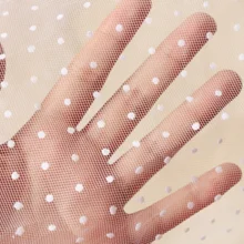 Мягкий маленький белый горошек Чистая Пряжа кружевная ткань ручной работы DIY Ткань