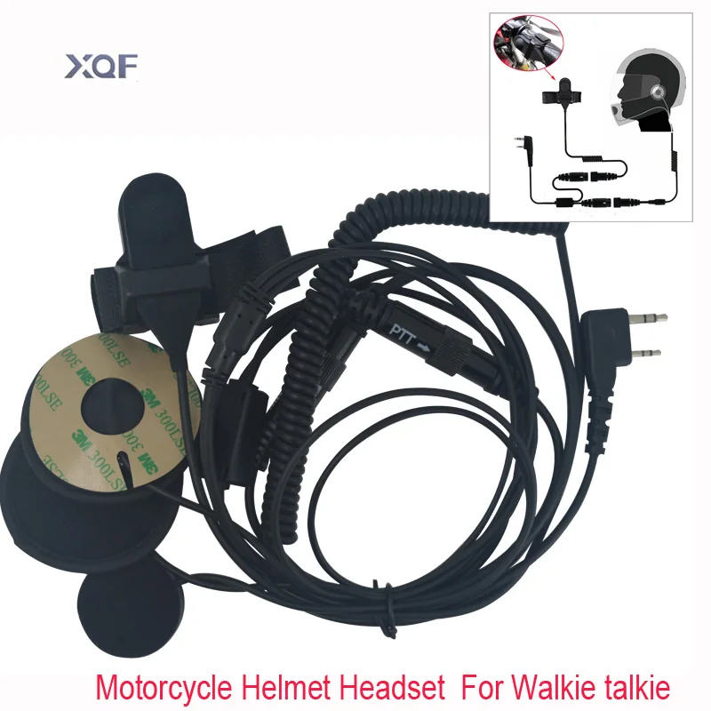 

2Pin PTT Motorcycle Helmet Headset Earpiece for KSUN TYT quansheng Baofeng Walkie Talkie accessories earphone