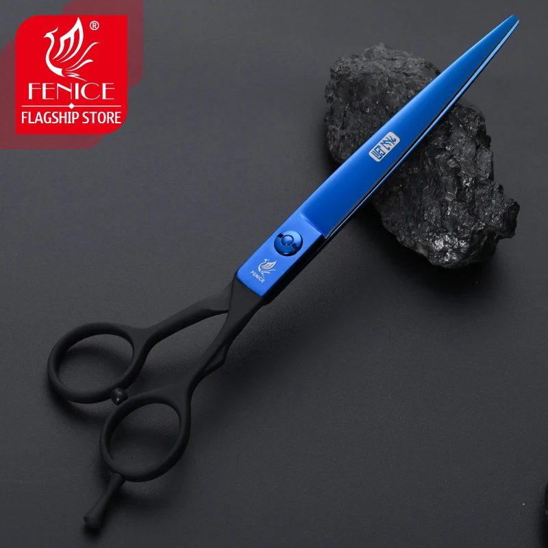 Fenice Professional Pet Dog Grooming Scissors 7 Inch Japan 440C Dog Shears Hair Cutting Straight Scissors