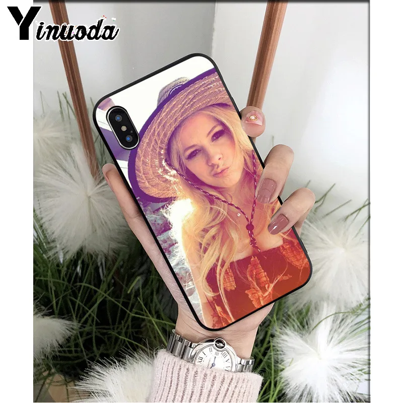 Yinuoda Avril Lavigne силиконовый мягкий чехол для телефона из ТПУ для Apple iPhone 8 7 6 6S Plus X XS MAX 5 5S SE XR мобильных телефонов