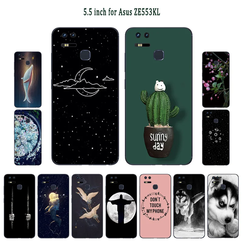 

Soft TPU For Asus Zenfone 3 Zoom ZE553KL 5.5inch Case Silicon Cover For Zenfone 3 Zoom ZE553KL Beans Painted Coque