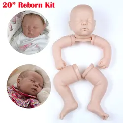 20 inch Мягкие силиконовые reborn baby doll комплекты кукла ручной работы аксессуары реалистичные куклы плесень fashion doll части ноги руки и голова