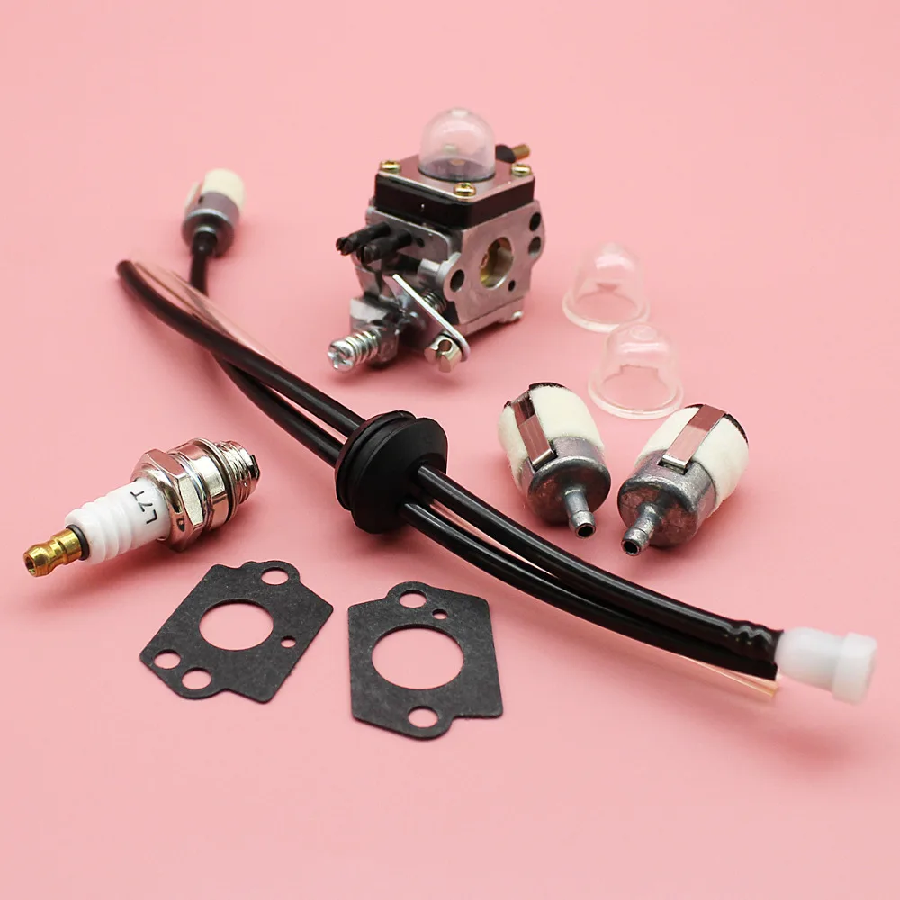 Carburetor Primer Bulb Spark Plug Fuel Filter Line Grommet Kit For Mantis Tillers Cultivator 7222 7225 7230 Zama C1U-K54A Part Carburetor Primer Bulb Spark Plug Fuel Filter Line Grommet Kit For Mantis Tillers Cultivator 7222 7225 7230 Zama C1U-K54A Part
