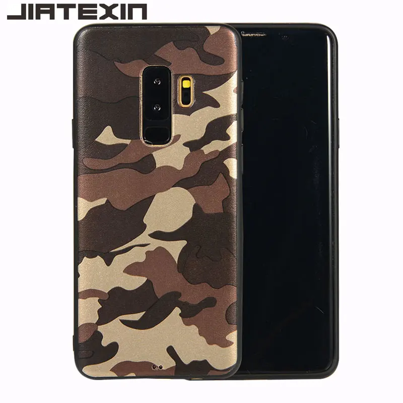 JIATEXIN камуфляж серии для samsung Galaxy S9 + Plus Мягкие TPU шаблон крышка Капа Fundas |