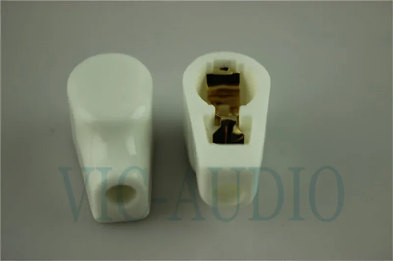 Gold Plated Ceramic ANODE Vacuum Tube Cap Grip Cap For 807 6146B FU7 FU25 310A Tube 10PCS Free