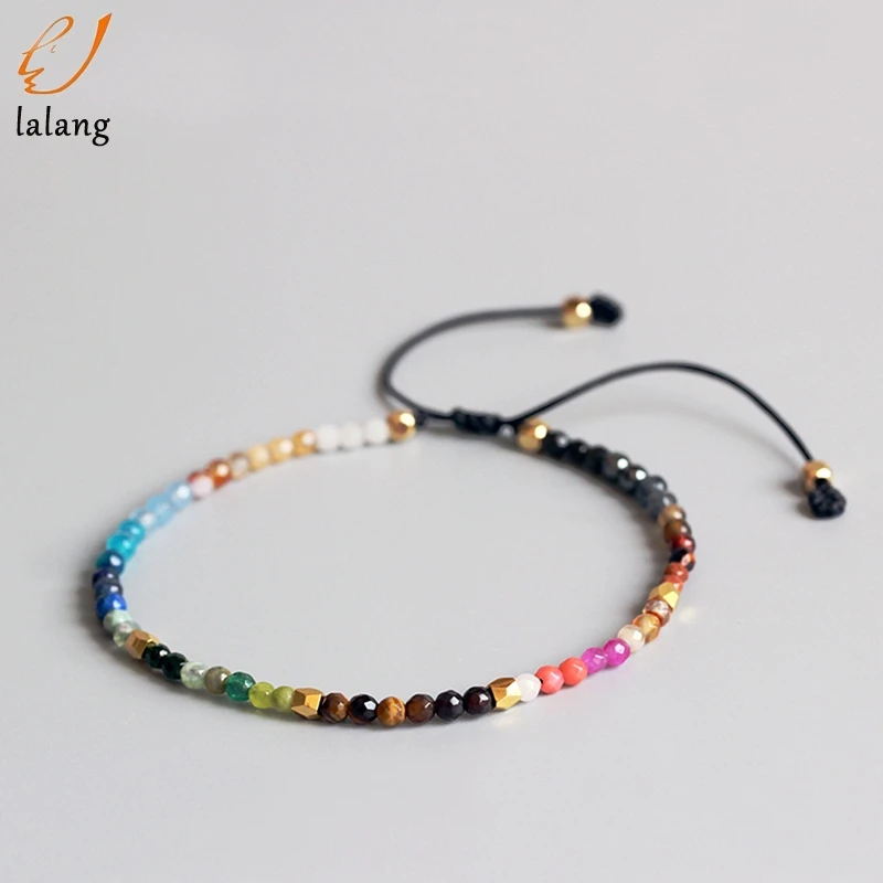 12 Constellation Lucky Stone Simple Bracelet 3mm Beads Adjustable Hollywood Beaded Bohemia Bracelets Unisex | Украшения и