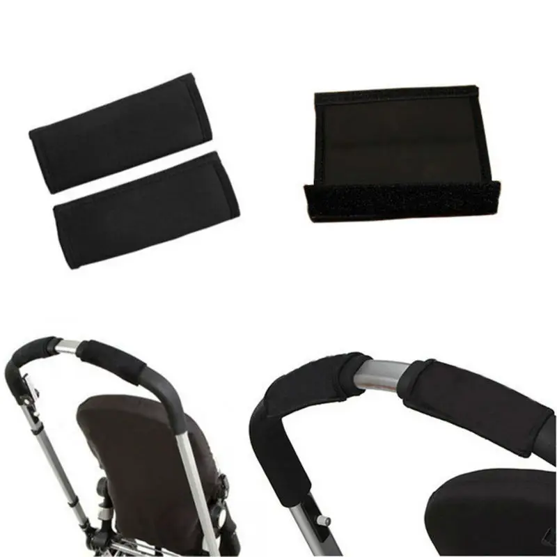 

2 pcs/lot Baby Stroller Cover Pram Stroller Carriage Front Handle Bumper Bar Cover Skid Resistance Wheelchairs Hand Protector